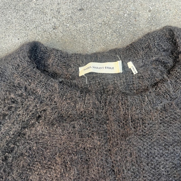 Isabel Marant mohair sweater made in Italy dark brown superkid pullover small xs - Picture 5 of 10